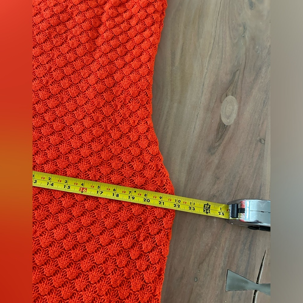 NWT ELIZA J CROCKET LINED HALTER DEEP ORANGE DRESS XL - Picture 9 of 11